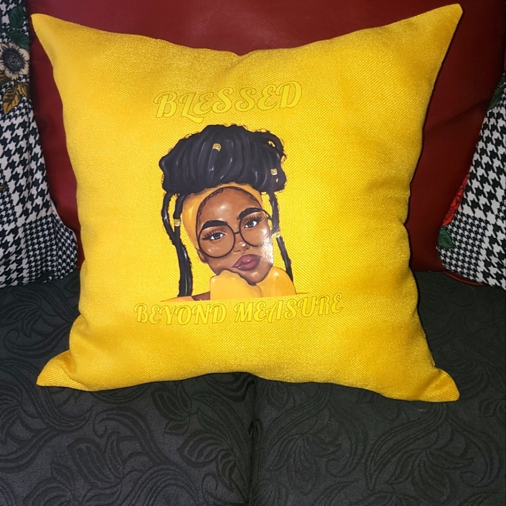 Blessed beyond Measure! Throw cushion cover